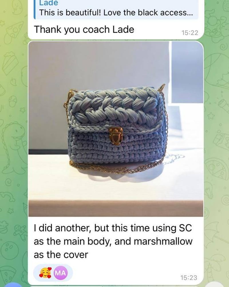 Crochet project made by a Hooked by Lade student 4