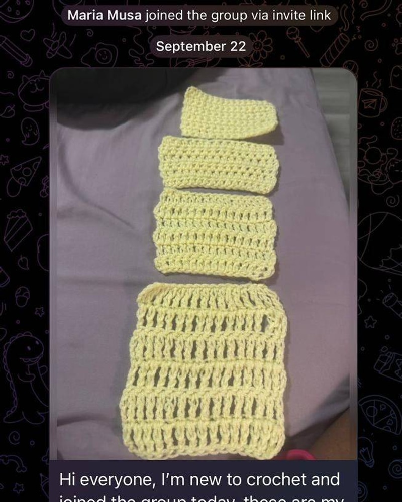 Crochet project made by a Hooked by Lade student 7