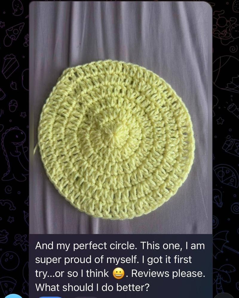 Crochet project made by a Hooked by Lade student 8